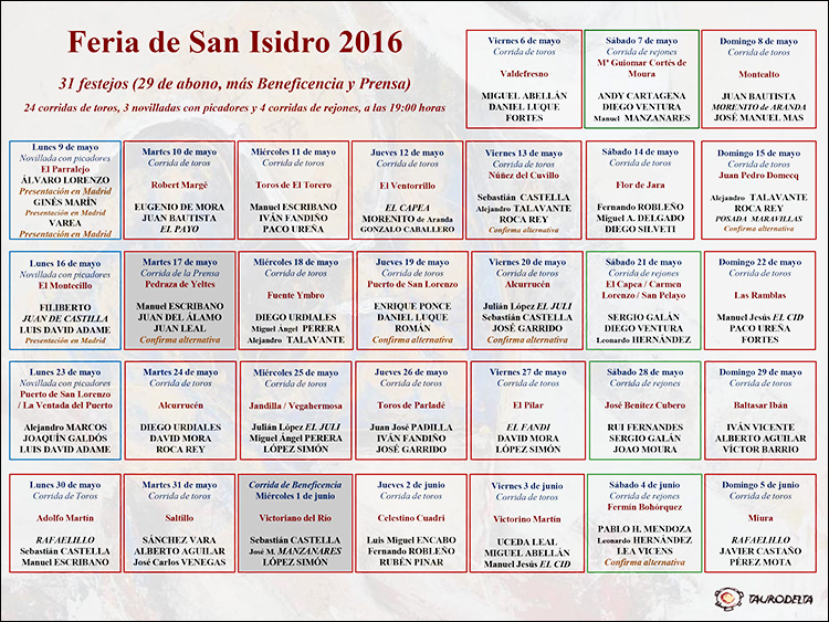 Presentación de la Feria de San Isidro 2014